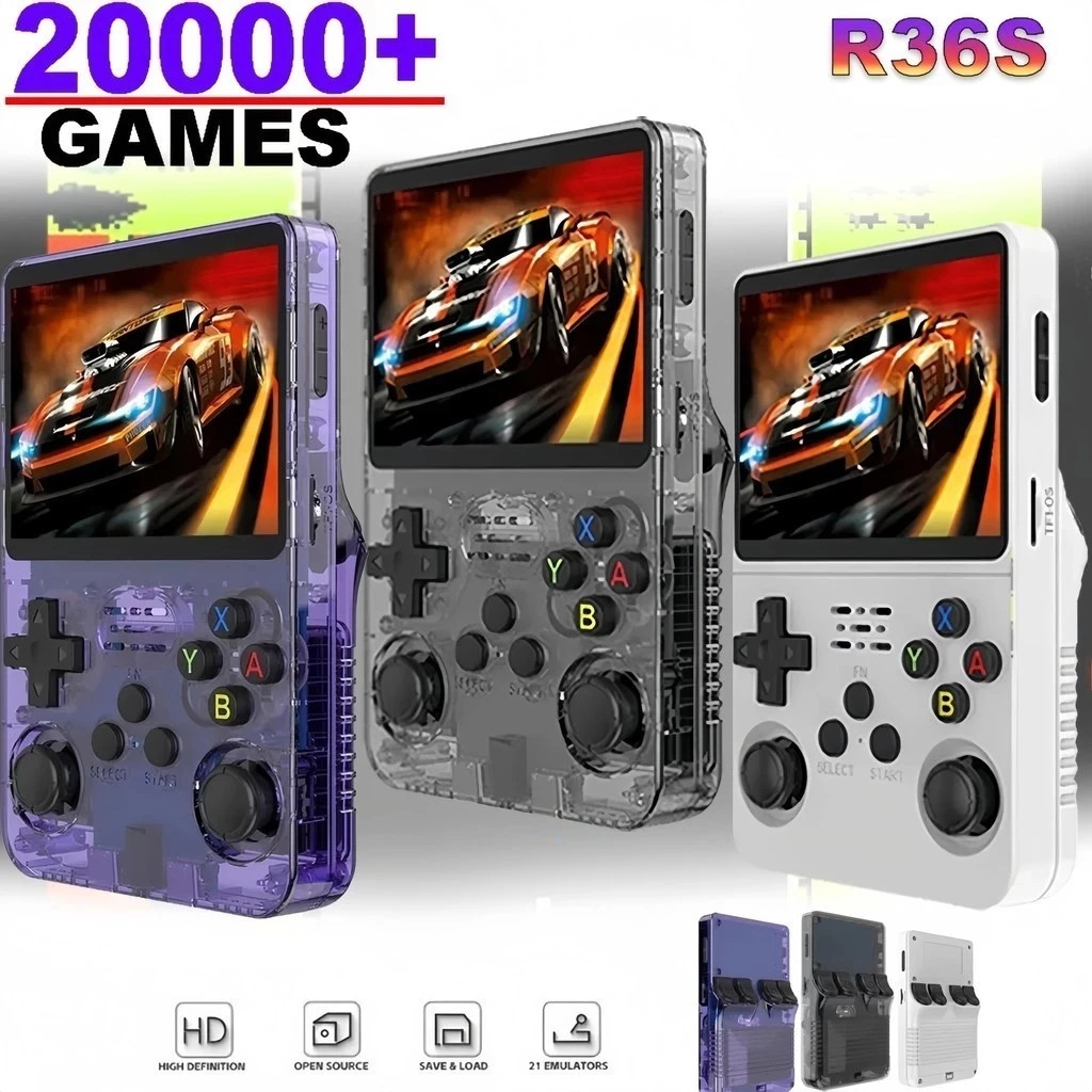 Retro Gaming Xbox One - 미니 R36S 레트로 휴대용 비디오 게임