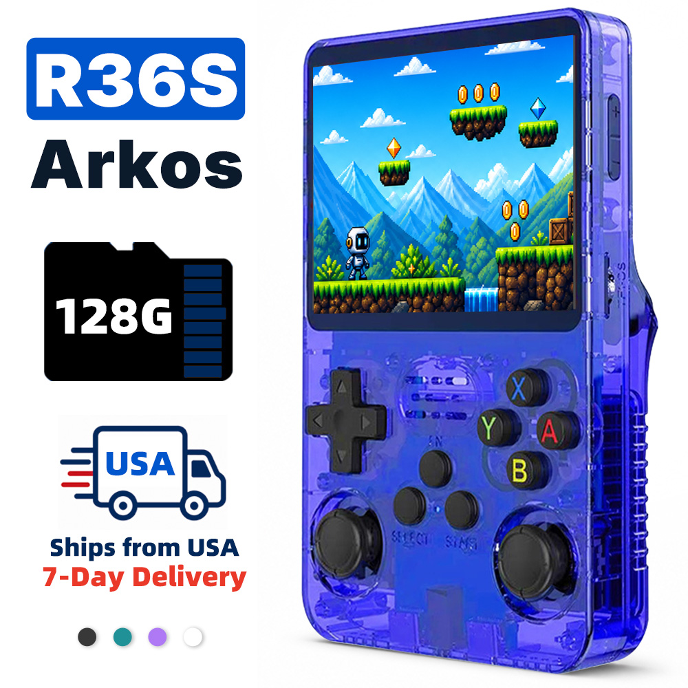 Retro Gaming R36S - 2026 레트로 휴대용 게임기 3.5인치 IPS