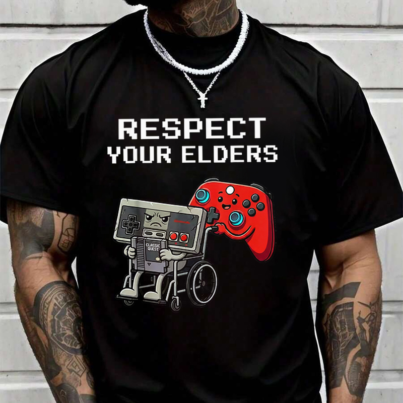 Retro Gaming Shirt - 레트로 게임 재미있는 게이머 컨트롤러 80년대