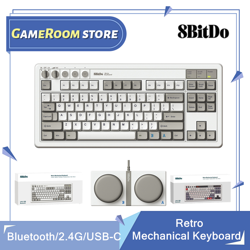 Retro Gaming Windows - 8Bitdo 레트로 기계식 키보드, 블루투스, 2.4G,
