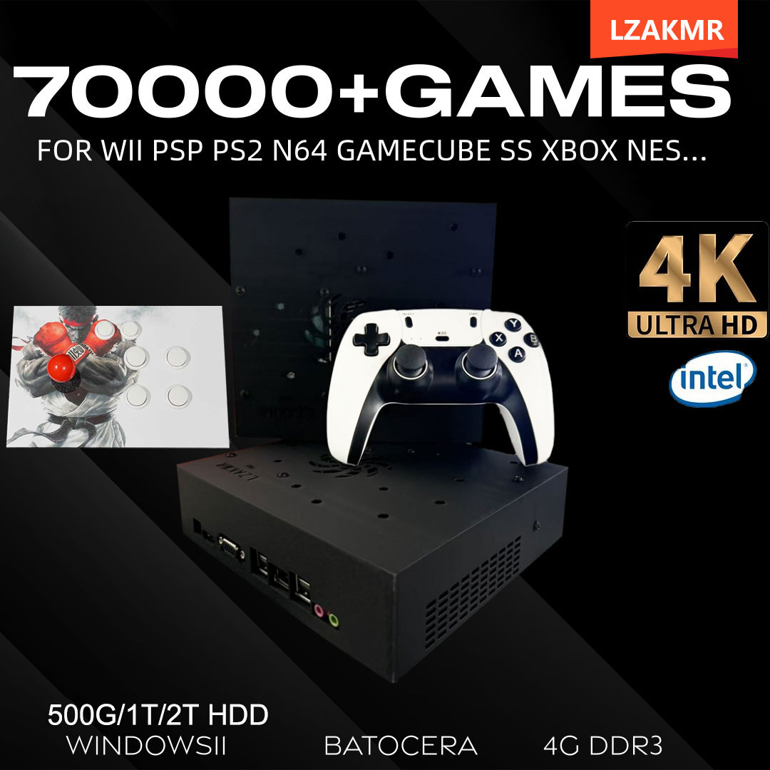 Retro Gaming Windows - 레트로 게임 콘솔 70000+ 게임 2TB