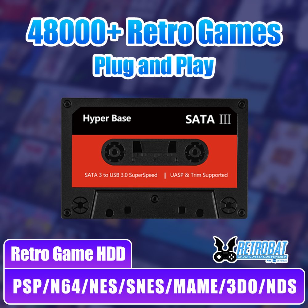 Retro Gaming Windows - 바토세라 500G 게임 하드 드라이브 내장