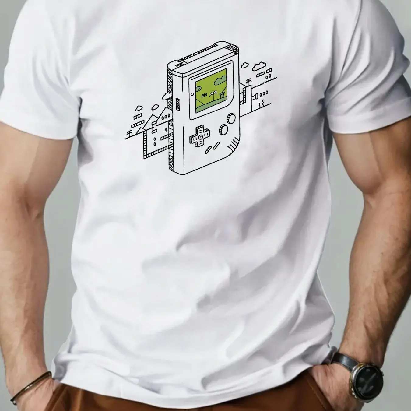 남성 레트로 게임 그래픽 캐주얼 티셔츠 여름 반팔 라운 - Retro Gaming Shirt 리뷰 및 가격