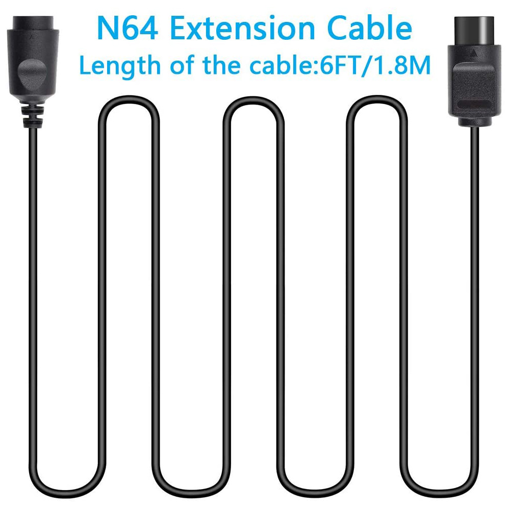 닌텐도 64 N64 컨트롤러 XY용 6피트 N64 컨트 - Controller Extension Cord 리뷰 및 가격